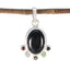 Multi Stone Delicate Egyptian Silver Hexa multicolor Pendant