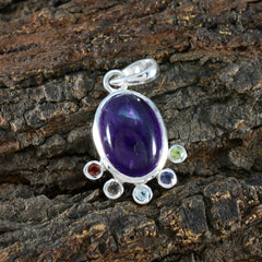 Multi Stone Delicate Mexican 92.5 Silver Hexa Freya Fairytale multicolor Pendant Jewellery