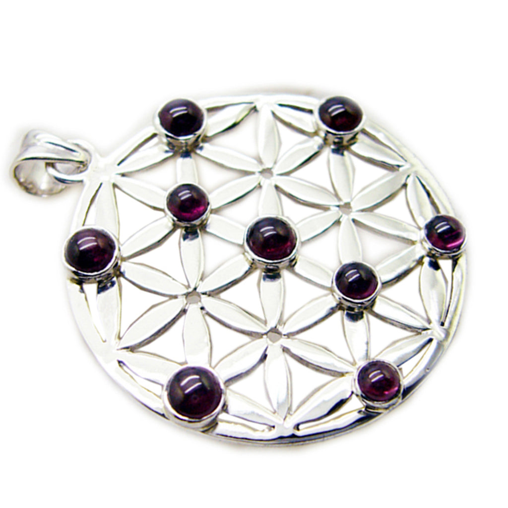 Multi Stone Statement French Silver Navratna Hanna antique multicolor Pendant Jewelry