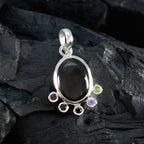 Multi Stone Delicate Russische Sterling Zilveren Hexa Giulia Glamoureuze veelkleurige hanger sieraden