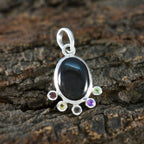 Multi Stone Delicate Moroccan 925 Silver Hexa Grace Sophisticated multicolor Pendant Jewelry