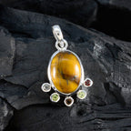 Multi Stone Delicate American Sterling Silver Hexa Hannah Cocktail multicolor Pendant Jewellery