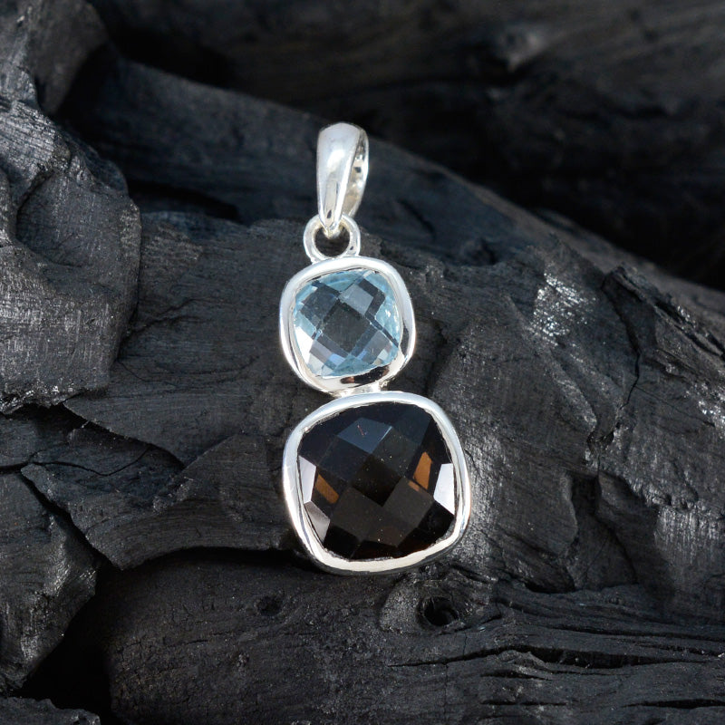 Multi Stone Whisper-thin American Silver Toi et Moi Sarah Eternity multicolor Pendant Jewelry