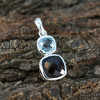 Multi Stone Whisper-thin American Silver Toi et Moi Sarah Eternity multicolor Pendant Jewelry