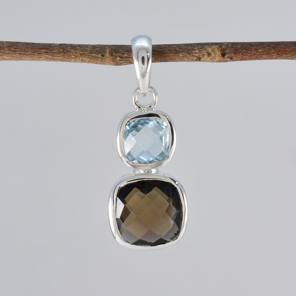 Multi Stone Whisper-thin American Silver Toi et Moi Sarah Eternity multicolor Pendant Jewelry