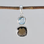 Multi Stone Whisper-thin American Silver Toi et Moi Sarah Eternity multicolor Pendant Jewelry