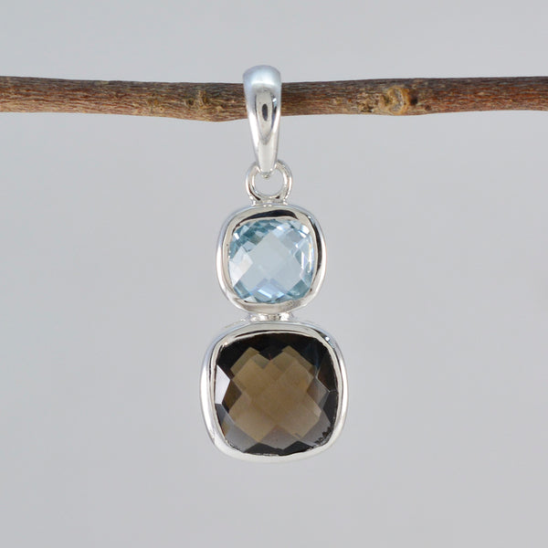 Multi Stone Whisper-thin American Silver Toi et Moi Sarah Eternity multicolor Pendant Jewelry