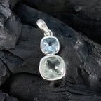 Multi Stone Whisper-thin Egyptian 925 Silver Toi et Moi Penelope Cocktail multicolor Pendant Jewelry