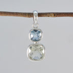 Multi Stone Whisper-thin Egyptian 925 Silver Toi et Moi Penelope Cocktail multicolor Pendant Jewelry