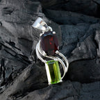 Multi Stone Eye-catching Egyptian 925 Silver Solitaire Zoe Romantic multicolor Pendant Jewelry