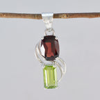 Multi Stone Eye-catching Egyptian 925 Silver Solitaire Zoe Romantic multicolor Pendant Jewelry