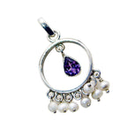 Multi Stone Eye-catching Egyptian Sterling Silver multiple Emilia Feminine multicolor Pendant Jewellery
