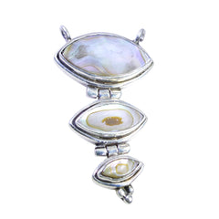 Multi Stone Essential Moroccan 92.5 Silver Trilogy multicolor Pendant