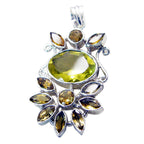 Multi Stone Statement Turkish Silver multiple Ines Glamorous multicolor Pendant Jewelry