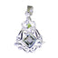 Multi Stone Classic Turkish 925 Silver Toi et Moi multicolor Pendant