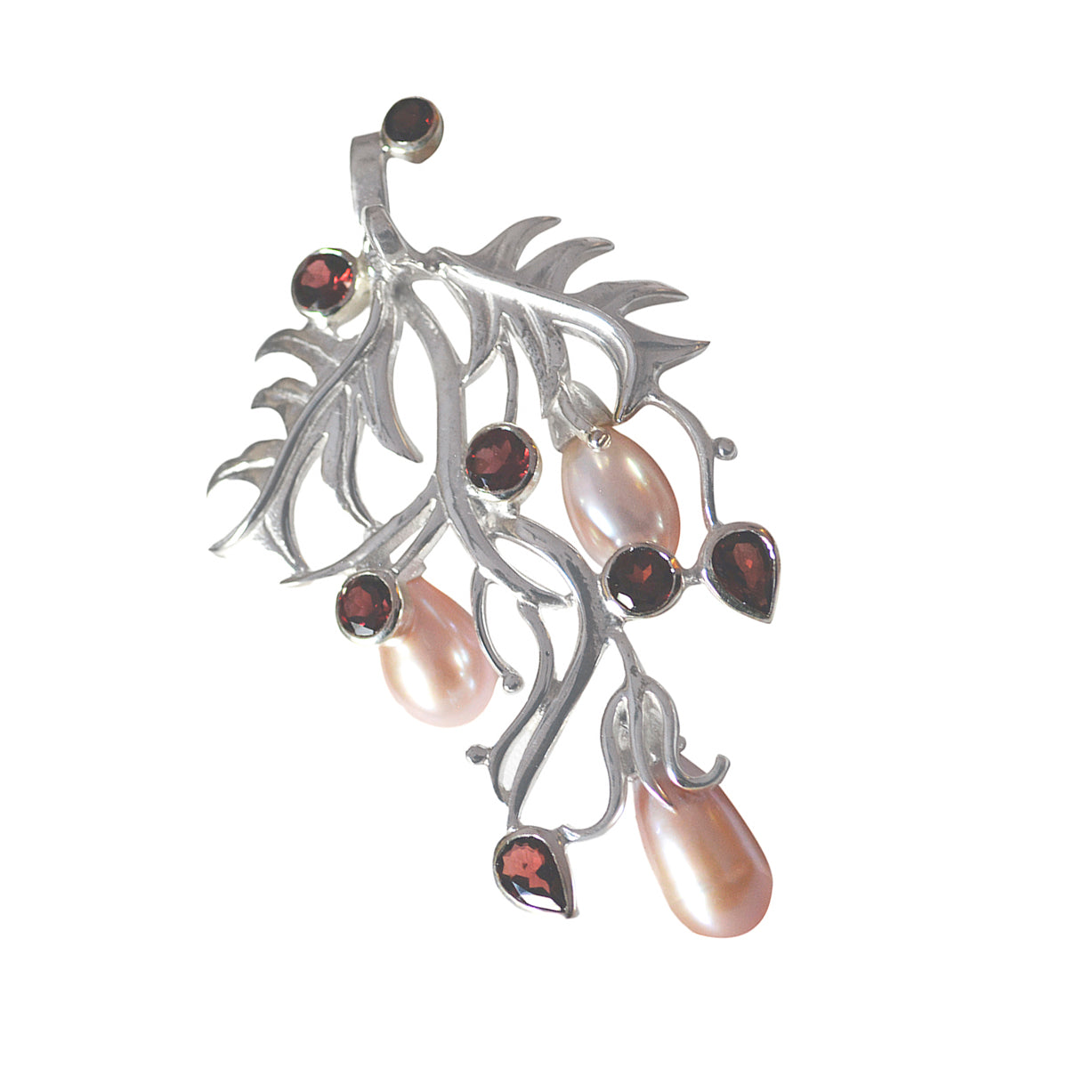 Multi Stone Statement Turkish 92.5 Silver multiple Mia Traditional multicolor Pendant Jewellery