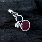 Multi Stone Elegant Japanese Sterling Silver Trilogy Ayaka Glamorous multicolor Pendant Jewellery