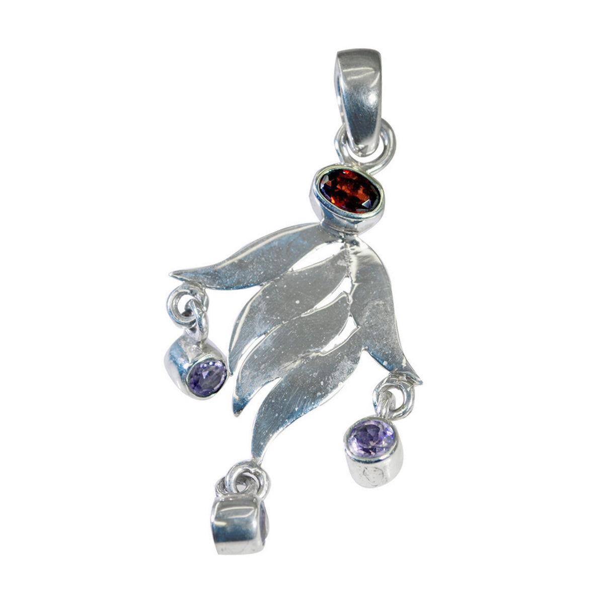 Multi Stone Essential Egyptian 925 Silver quarter Nova Engagement multicolor Pendant Jewelry