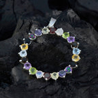 Multi Stone Essential Turkish Silver multiple Ivana wedding multicolor Pendant Jewelry