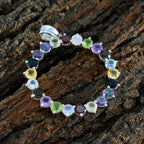 Multi Stone Essential Turkish Silver multiple Ivana wedding multicolor Pendant Jewelry