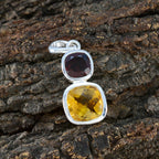 Multi Stone Whisper-thin Egyptian Silver Toi et Moi Ines valentine multicolor Pendant Jewelry