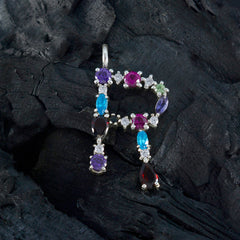 Multi Stone Elegant Middle Eastern 92.5 Silver multiple Yasmin Fairytale multicolor Pendant Jewellery