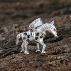 Multi Stone Whisper-thin African Sterling Silver multiple Rosa valentine multicolor Pendant Jewellery