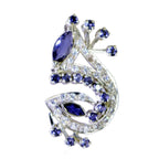 Multi Stone Featherlight Indian Silver multiple multicolor Pendant