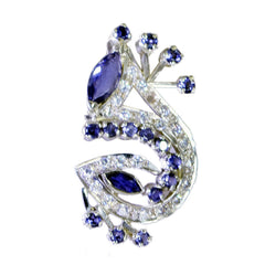 Multi Stone Featherlight Indian Silver multiple multicolor Pendant