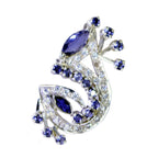 Multi Stone Featherlight Indian Silver multiple Zara Armor multicolor Pendant Jewelry