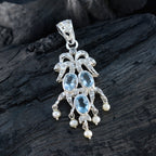 Multi Stone Featherlight Middle Eastern Sterling Silver multiple Zoe Eternity multicolor Pendant Jewellery