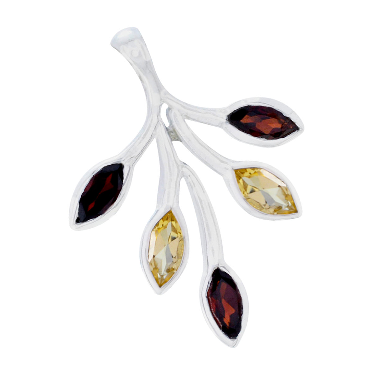 Multi Stone Eye-catching American Silver Penta Sofía Romantic multicolor Pendant Jewelry Второстепенное изображение товара