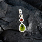 Multi Stone Minimalist Korean Silver Toi et Moi Yuuna Modern multicolor Pendant Jewelry