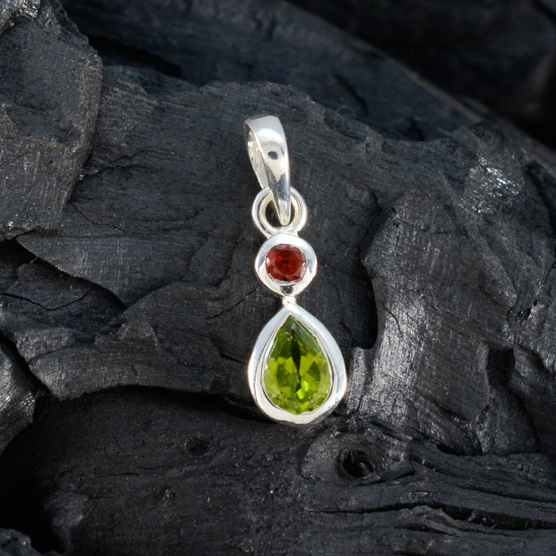 Multi Stone Minimalist Korean Silver Toi et Moi Yuuna Modern multicolor Pendant Jewelry