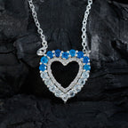 Multi Stone Featherlight Indian 925 Silver multiple Zara Armor multicolor Pendant Jewelry