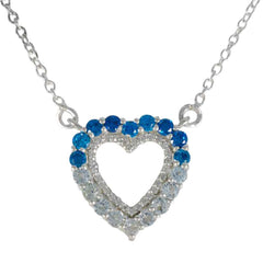 Multi Stone Featherlight Indian 925 Silver multiple multicolor Pendant