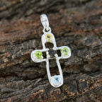 Multi Stone Dainty Latin American 925 Silver quarter Autumn Glamorous multicolor Pendant Jewelry