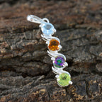 Colgante multicolor de plata rusa 92,5 con un cuarto de violeta y San Valentín.