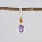 Multi Stone Minimalist Korean Silver Toi et Moi Yunaa Modern multicolor Pendant Jewelry