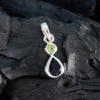 Multi Stone Minimalist Japanese Sterling Silver Toi et Moi Yana Contemporary multicolor Pendant Jewellery