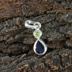 Multi Stone Minimalist Japanese Sterling Silver Toi et Moi Yana Contemporary multicolor Pendant Jewellery