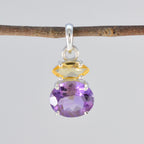 Multi Stone Delicate Moroccan 92.5 Silver Toi et Moi Yasmine Heart multicolor Pendant Jewellery