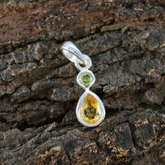 マルチストーン ミニマリスト 韓国 925 シルバー Toi et Moi Yinga アブストラクト マルチカラー ペンダント ジュエリー