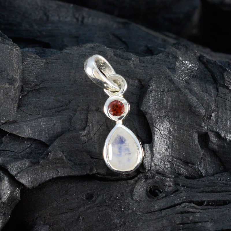 Multi Stone Minimalist Japanese 92.5 Silver Toi et Moi Yukia Trendy multicolor Pendant Jewellery