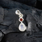 Minimalistische Japanse 92,5 zilveren Toi et Moi Yukia trendy veelkleurige hanger sieraden met meerdere stenen