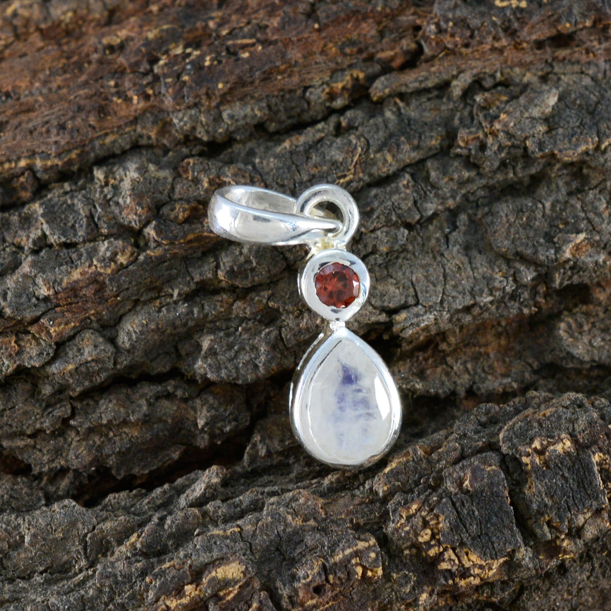 Minimalistische Japanse 92,5 zilveren Toi et Moi Yukia trendy veelkleurige hanger sieraden met meerdere stenen