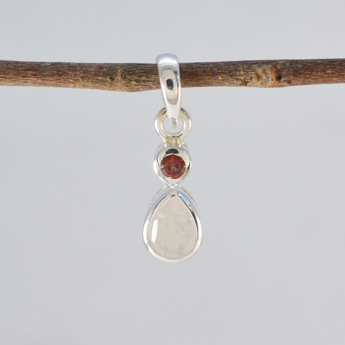 Minimalistische Japanse 92,5 zilveren Toi et Moi Yukia trendy veelkleurige hanger sieraden met meerdere stenen