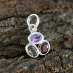 Multi Stone Elegant Japanese 925 Silver Trilogy Naomi Heart multicolor Pendant Jewelry