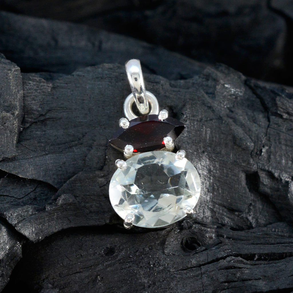 Multi Stone Delicate Latin American Silver Toi et Moi Zoe Love multicolor Pendant Jewelry