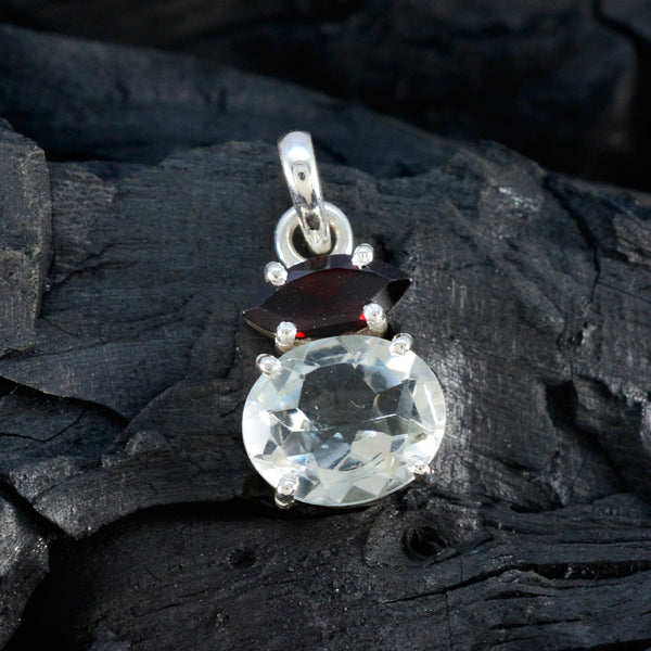 Multi Stone Delicate Latin American Silver Toi et Moi Zoe Love multicolor Pendant Jewelry